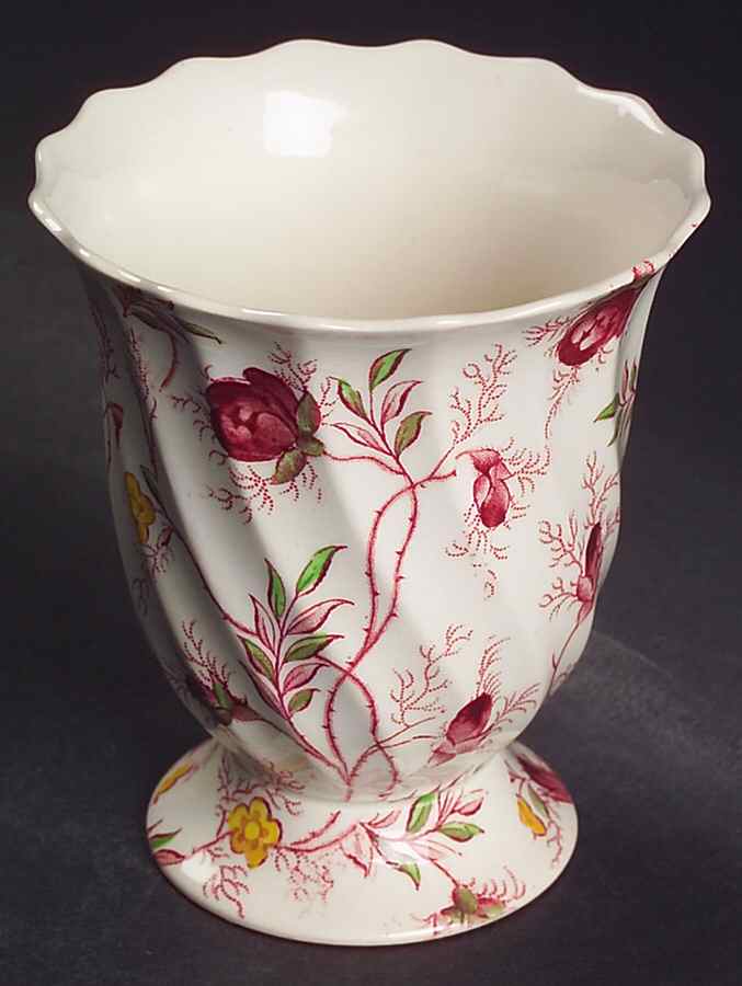 Rosebud Chintz (2-8401, Pink Vine) 3" Vase by Spode-1