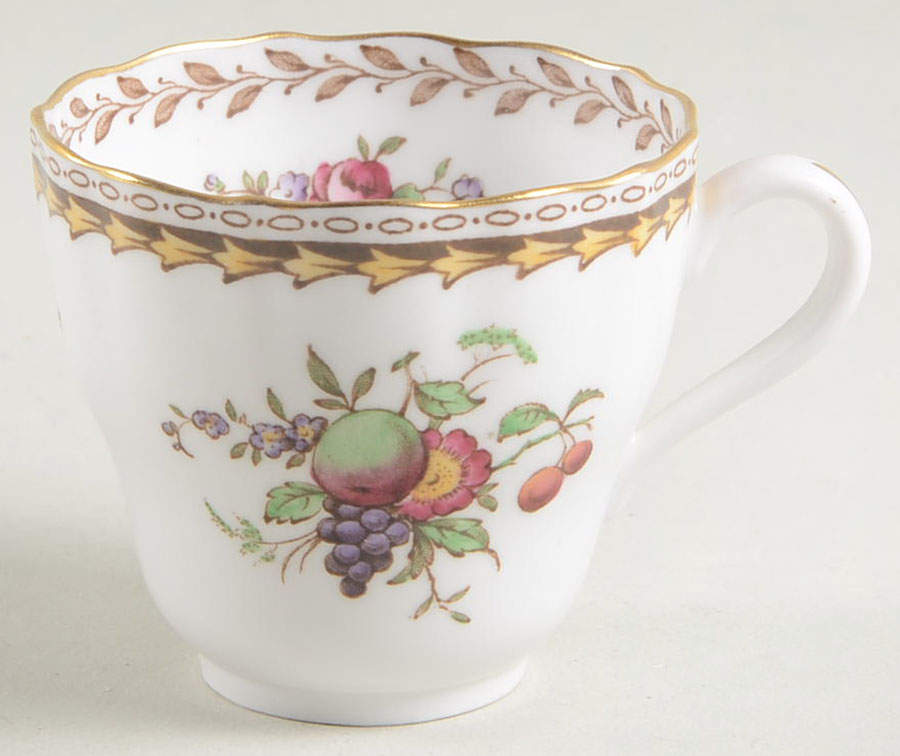 Rockingham (White Or Cream Body, Gold) Footed Demitasse Cup by Spode-1
