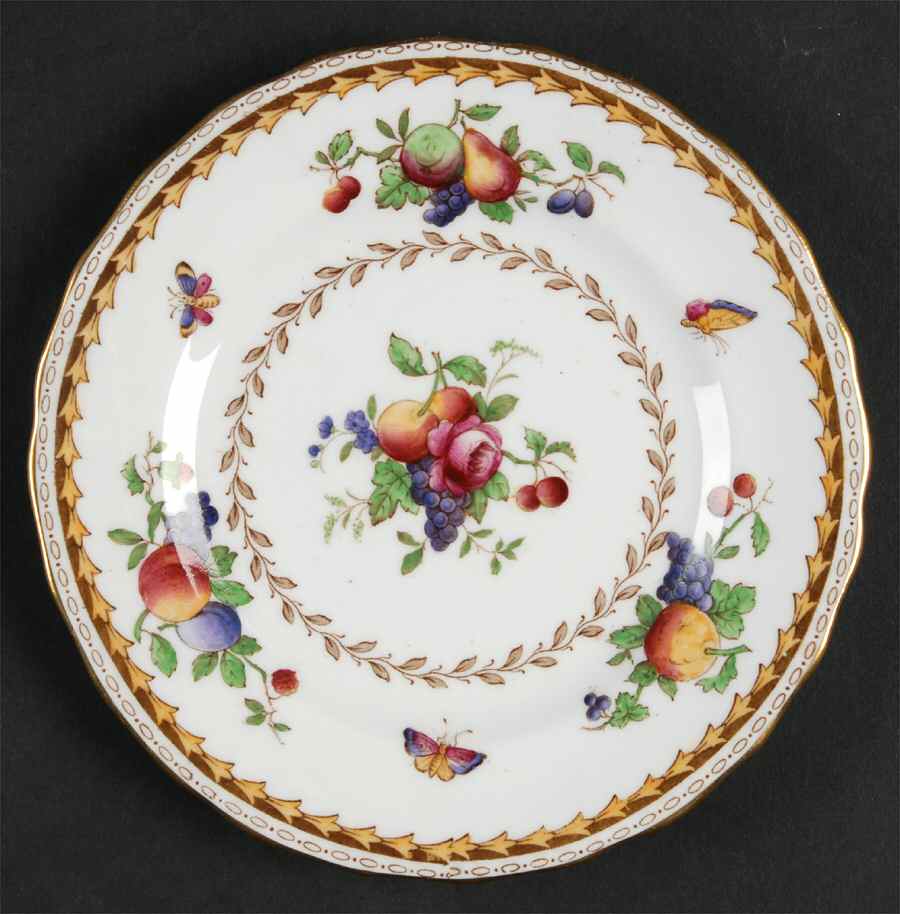 Rockingham (White Or Cream Body, Gold) Small Bread & Butter Plate by Spode-1