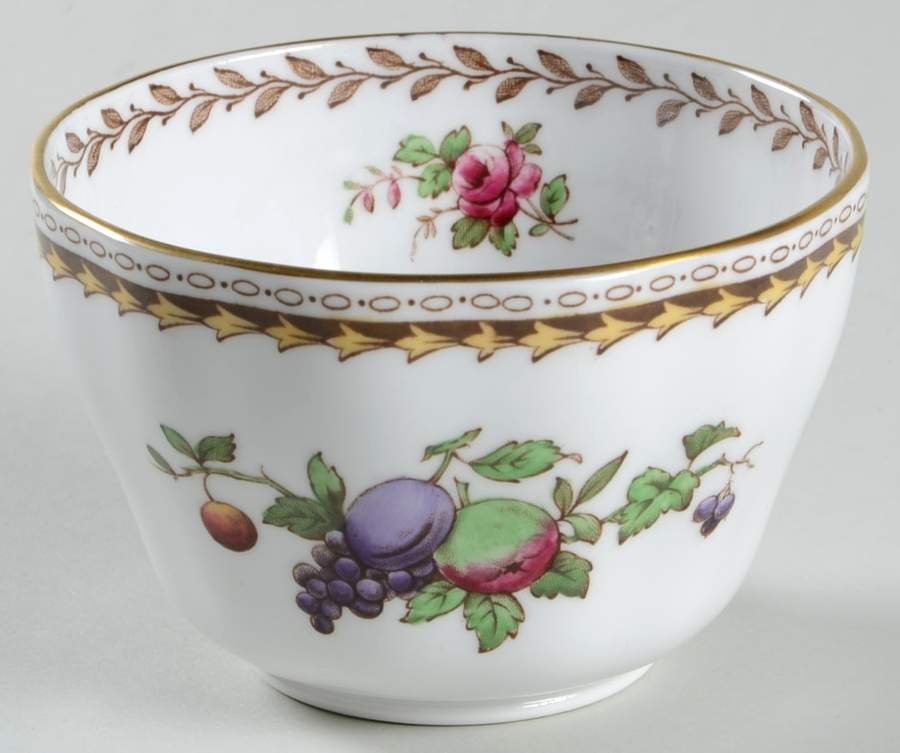 Rockingham (White Or Cream Body, Gold) Mini Open Sugar Bowl by Spode-1