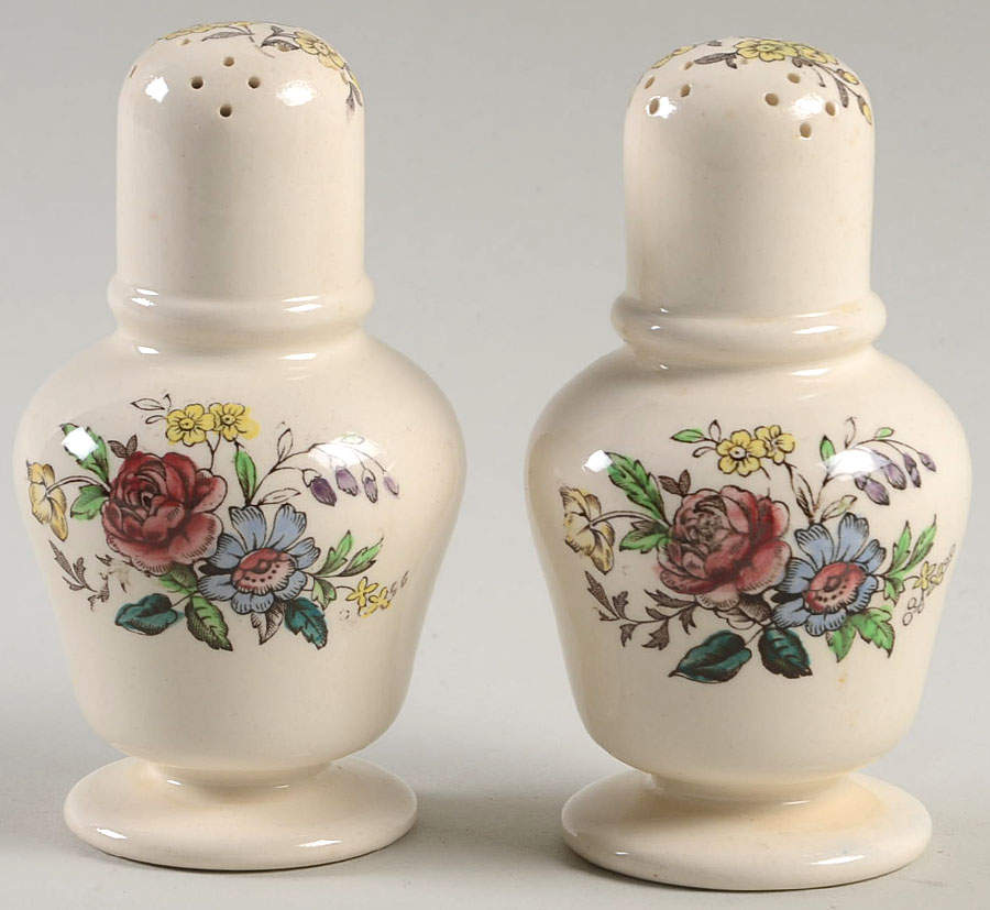Romney (Gadroon Shape) Salt & Pepper Set by Spode-1