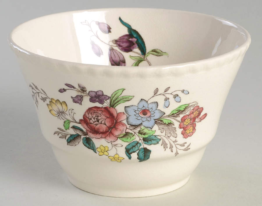 Romney (Gadroon Shape) Cranberry Bowl by Spode-1