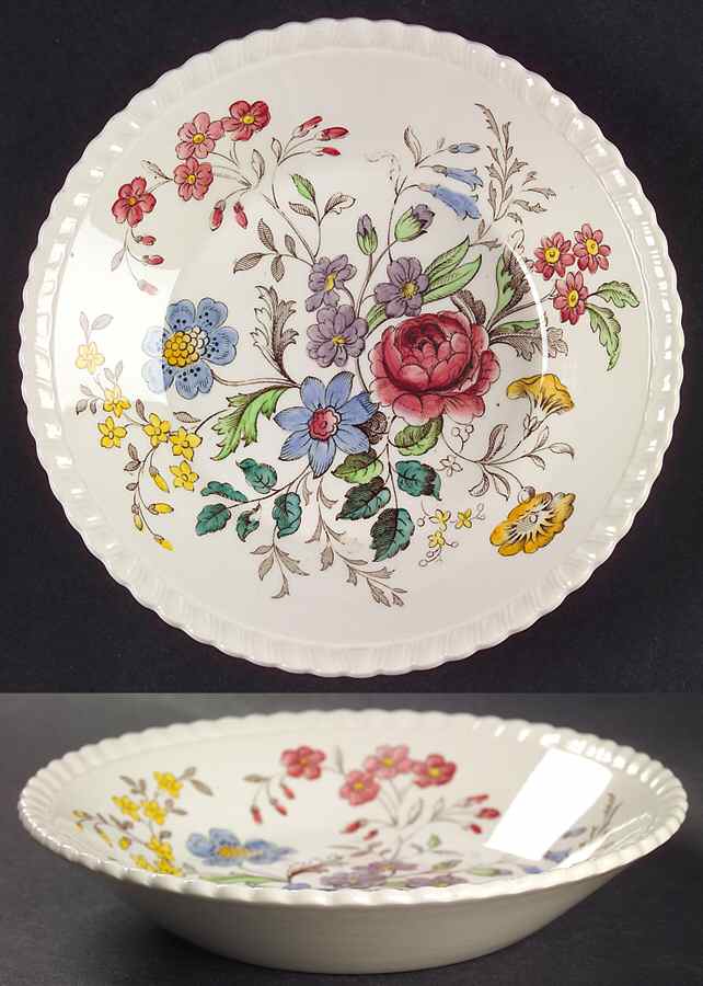 Romney (Gadroon Shape) Fruit/Dessert (Sauce) Bowl by Spode-1