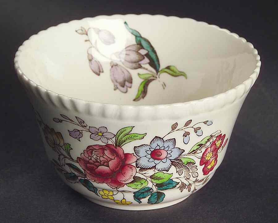 Romney (Gadroon Shape) Mini Open Sugar Bowl by Spode-1
