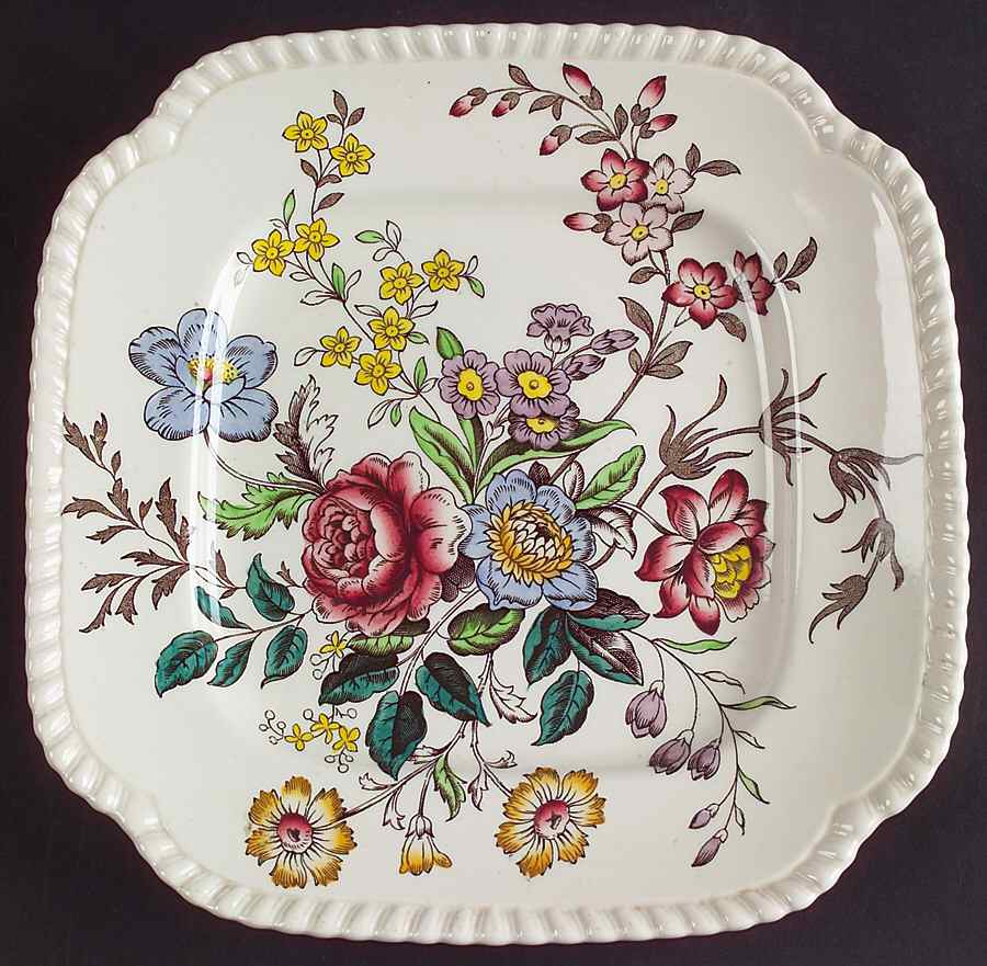Romney (Gadroon Shape) Square Salad Plate by Spode-1