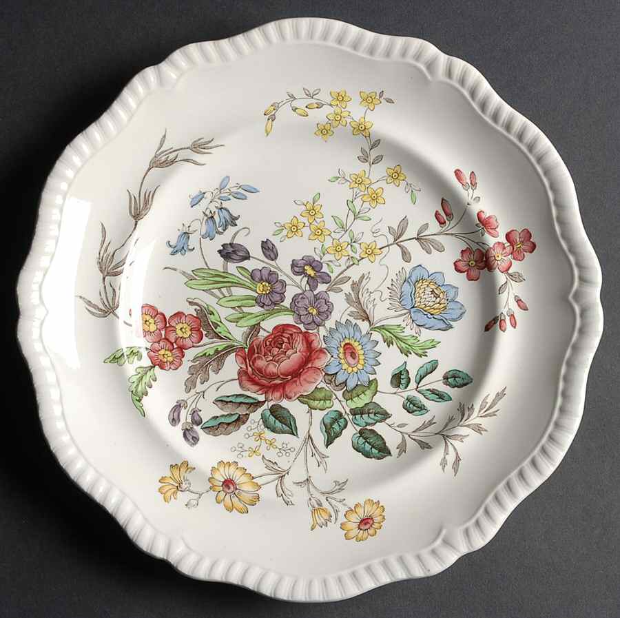 Romney (Gadroon Shape) Dinner Plate by Spode-1