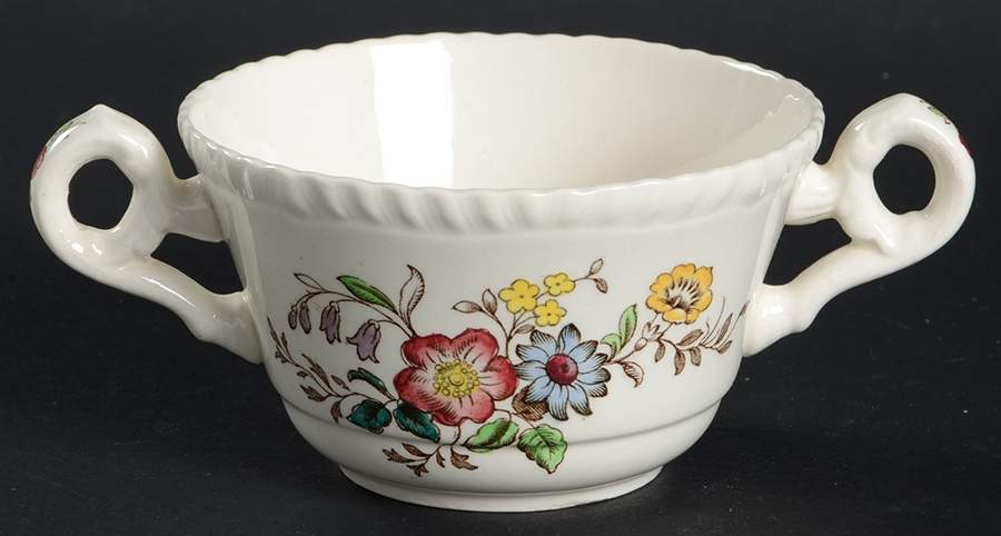 Romney (Gadroon Shape) Flat Bouillon Cup by Spode-1