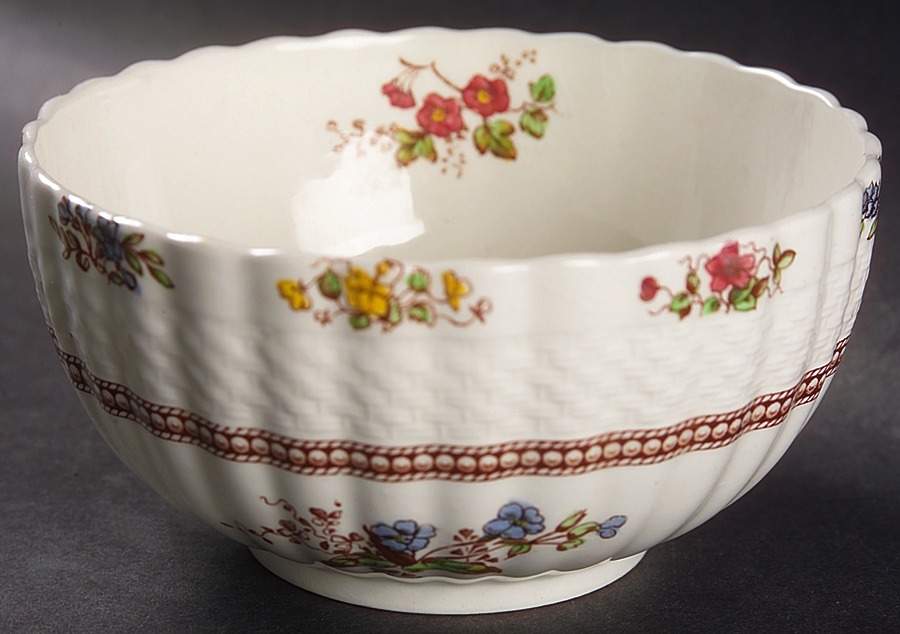 Rosalie Cranberry Bowl by Spode-1