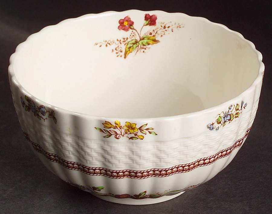 Rosalie Cranberry Bowl by Spode-1