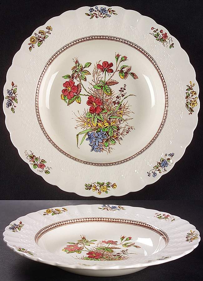 Rosalie Large Rim Soup Bowl by Spode-1