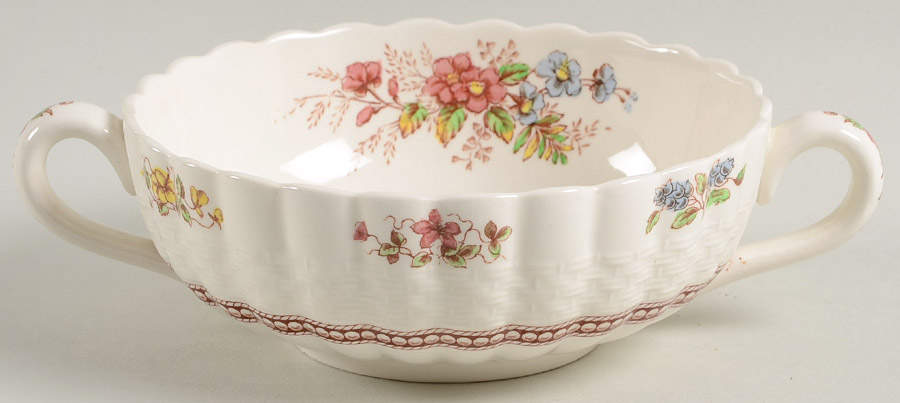Rosalie Footed Cream Soup Bowl by Spode-1