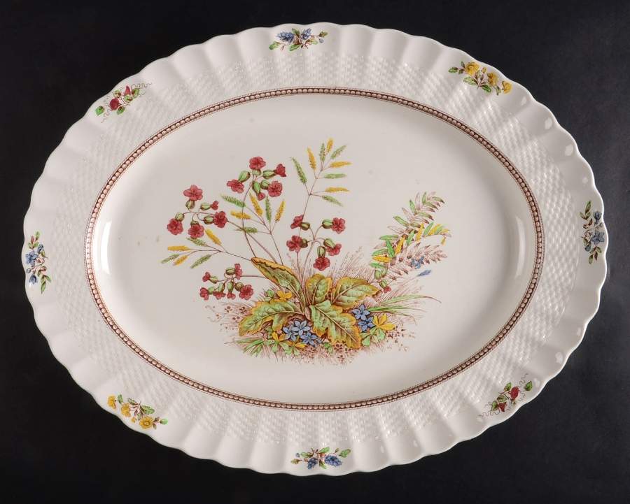 Rosalie 16" Oval Serving Platter by Spode-1