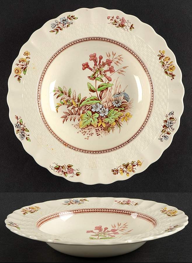 Rosalie Rim Soup Bowl by Spode-1