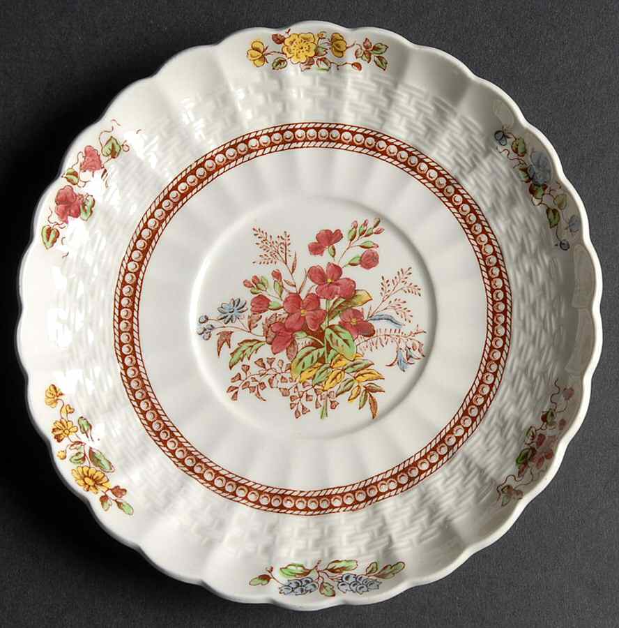 Rosalie Saucer for Footed Cup by Spode-1