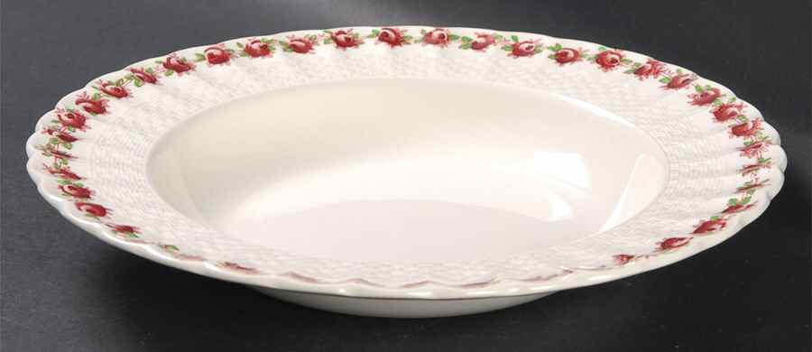 Rosedale Large Rim Soup Bowl by Spode-1