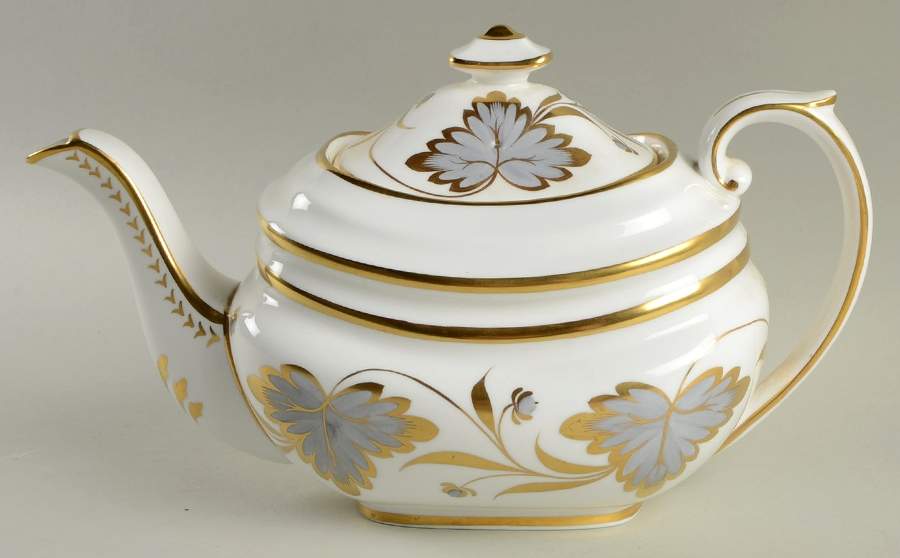 Rosslyn Gray Teapot & Lid by Spode-1