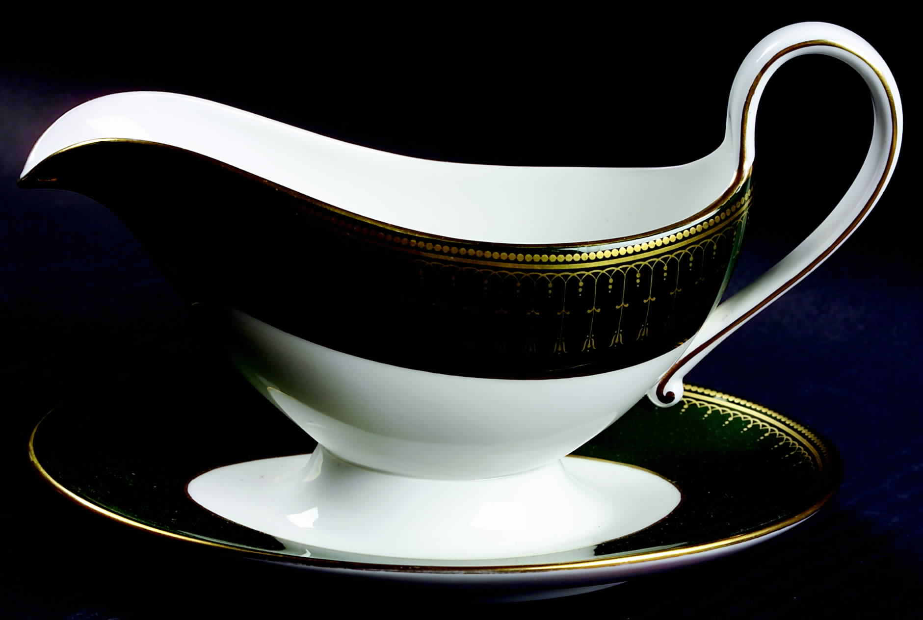 Royal Windsor Gravy Boat with Attached Underplate by Spode-1