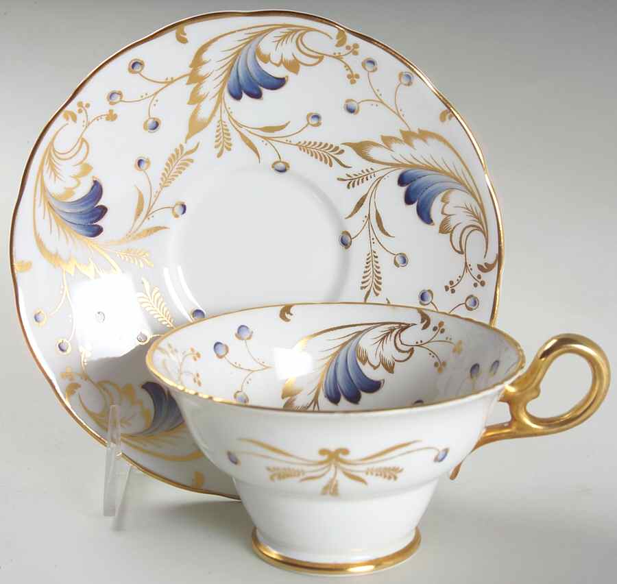 Royce Footed Cup & Saucer Set by Spode-1