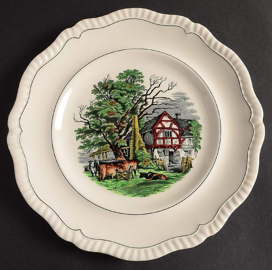 Rural Scenes Dinner Plate by Spode-1