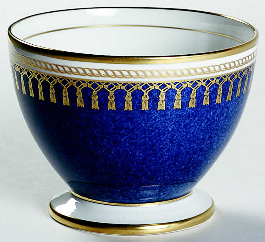 Ryde Blue Open Sugar Bowl by Spode-1