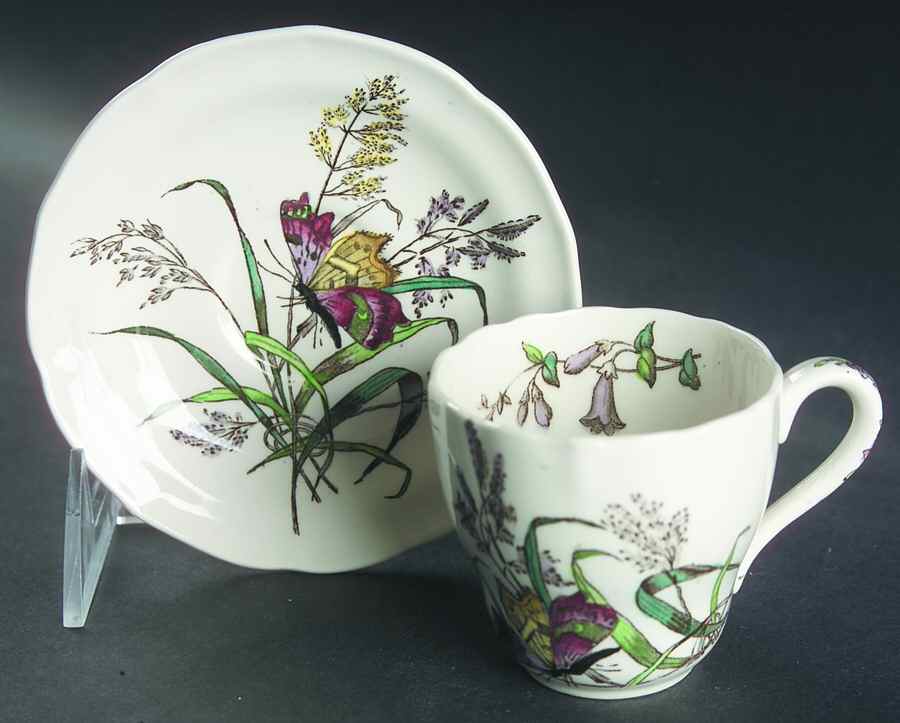 S1894 Flat Demitasse Cup & Saucer Set by Spode-1