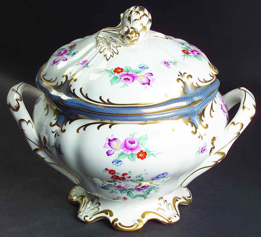 Savoy Blue Tureen &  Lid by Spode-1