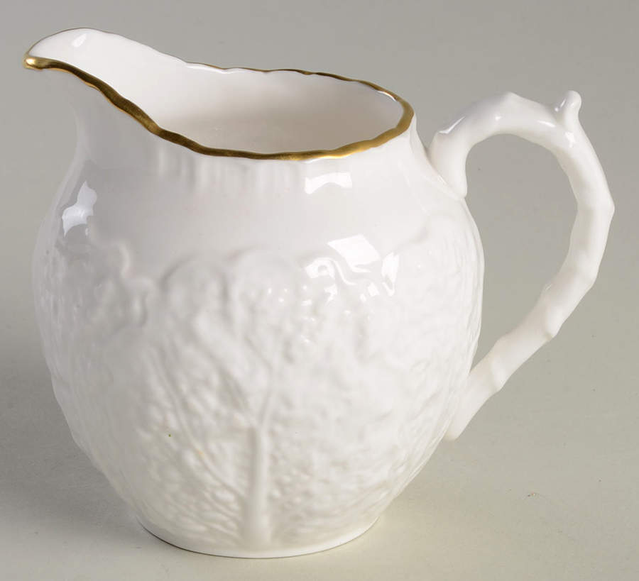 Savoy White (Gold Trim) Creamer by Spode-1