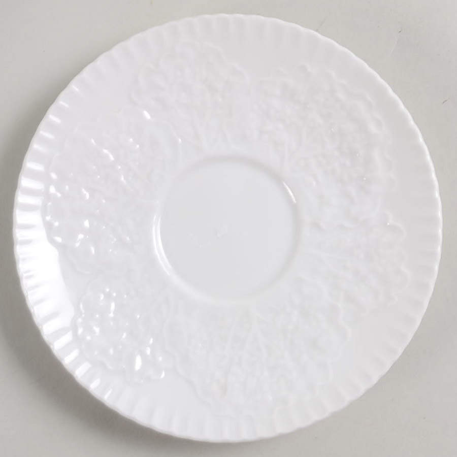 Savoy White (No Trim) Saucer by Spode-1