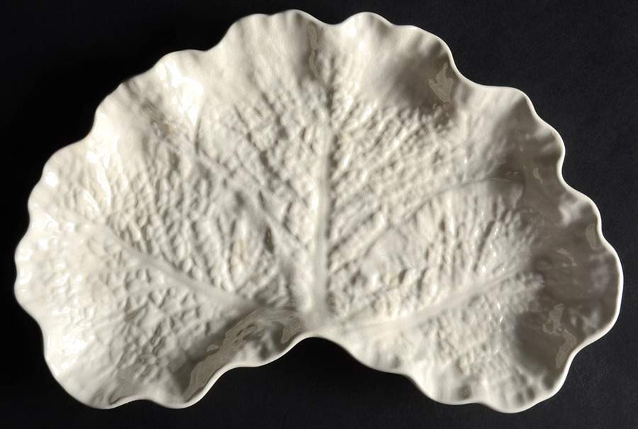 Savoy White (No Trim) Crescent Salad Plate by Spode-1