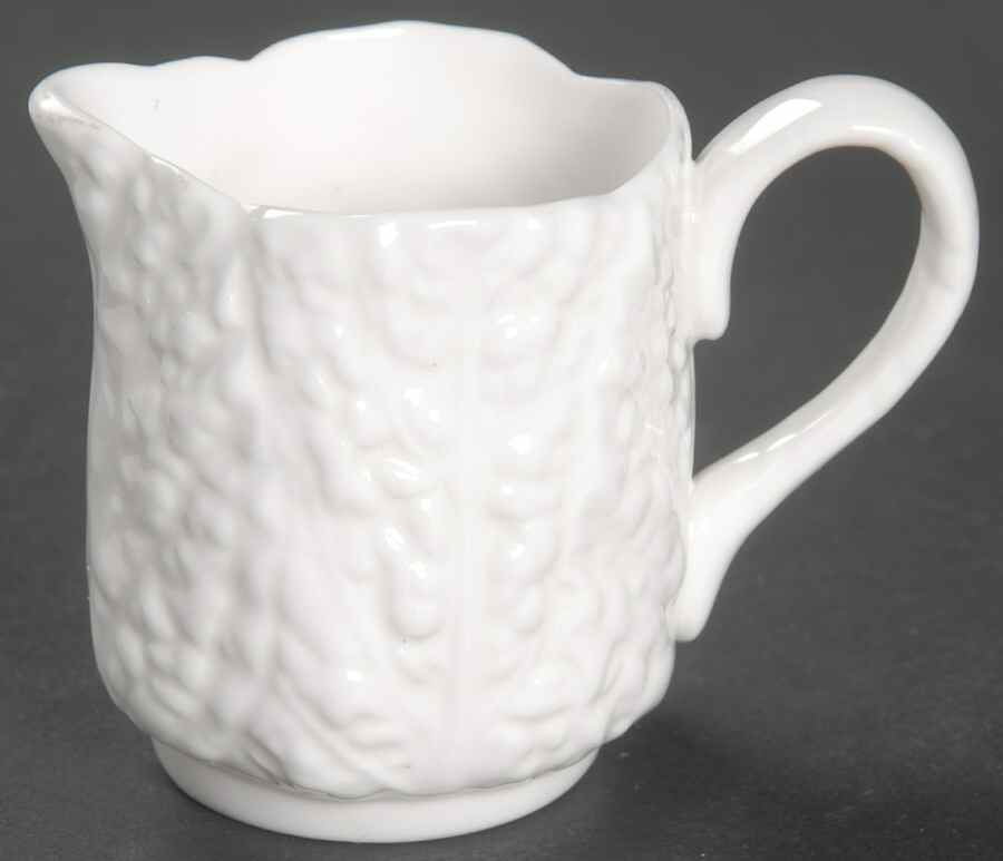 Savoy White (No Trim) Individual Berry Set, Creamer Only by Spode-1