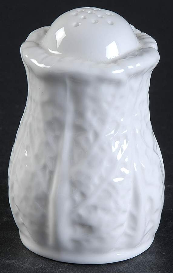 Savoy White (No Trim) Pepper Shaker by Spode-1