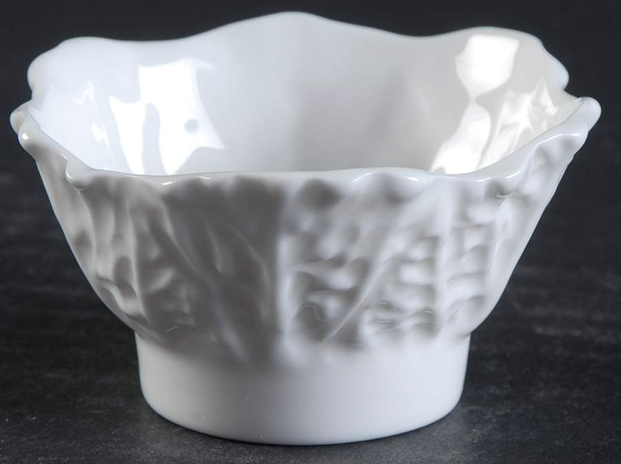 Savoy White (No Trim) Individual Berry Set, Open Sugar Only by Spode-1