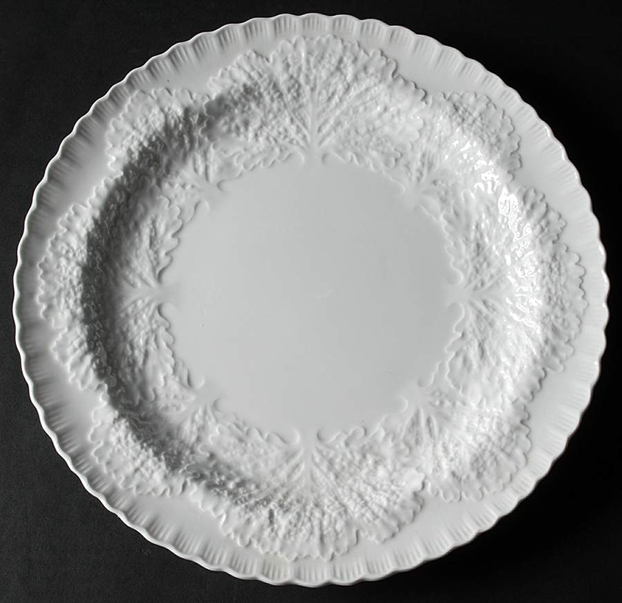 Savoy White (No Trim) 12" Chop Plate (Round Platter) by Spode-1