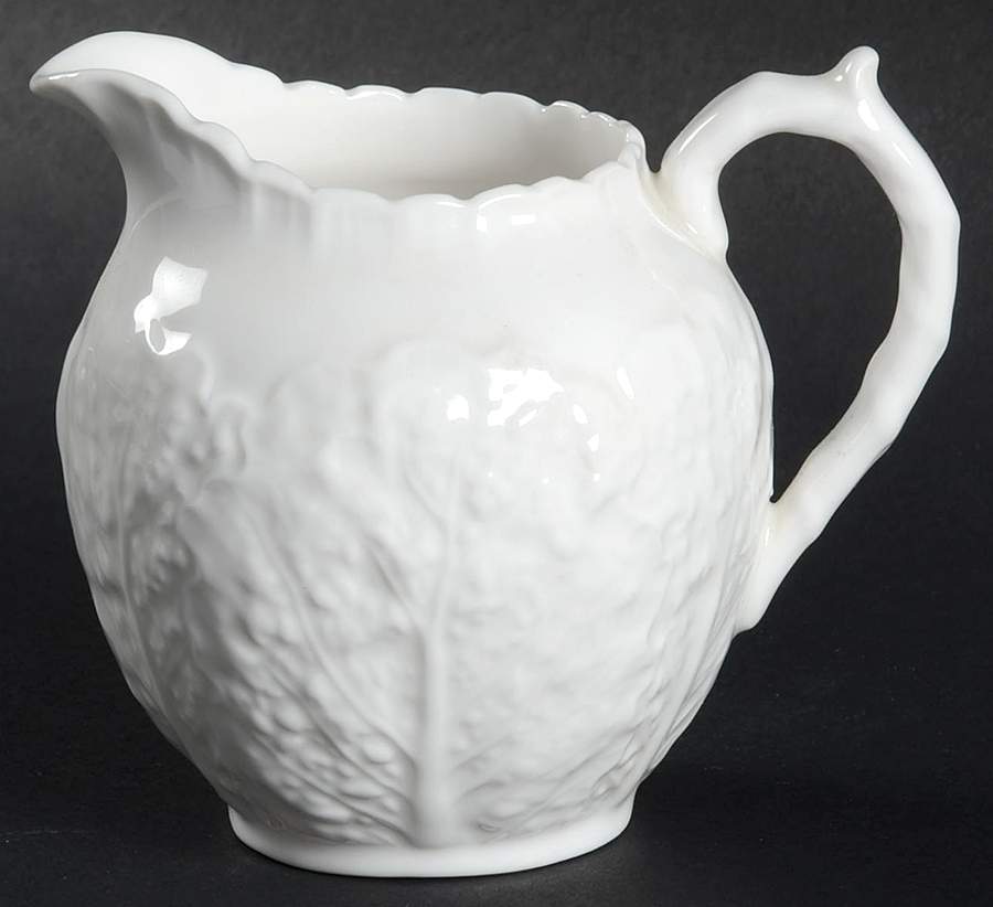 Savoy White (No Trim) Mini Creamer by Spode-1