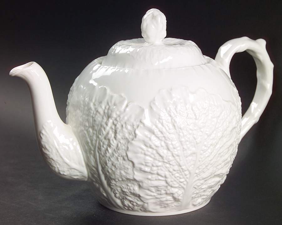 Savoy White (No Trim) Teapot & Lid by Spode-1