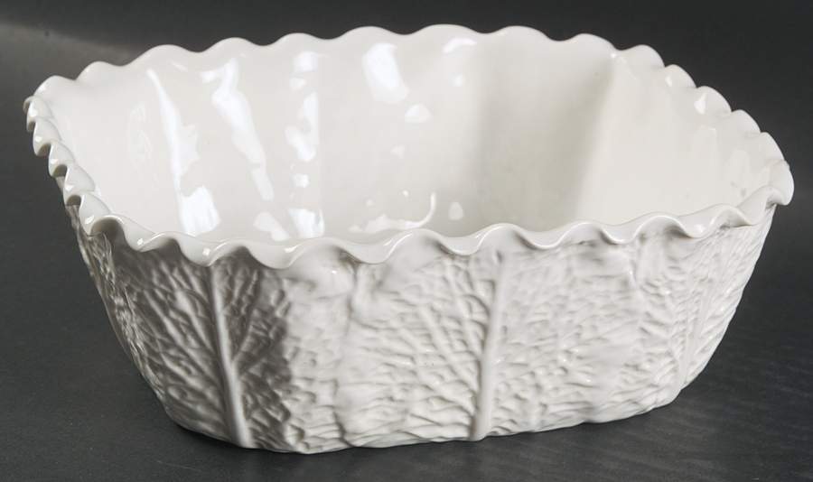 Savoy White (No Trim) 8" Square Vegetable Bowl by Spode-1