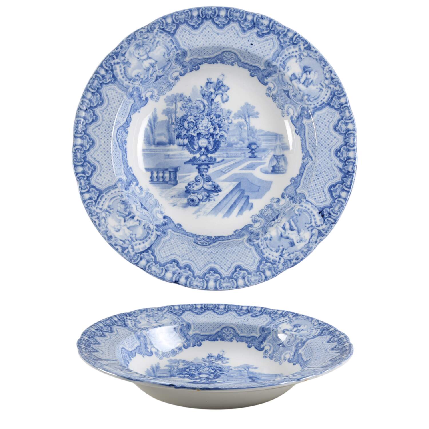 Seasons Blue 9" Round Vegetable Bowl by Spode-1