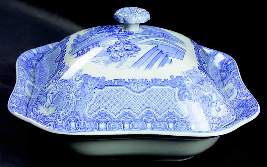 Seasons Blue Square Covered Vegetable by Spode-1