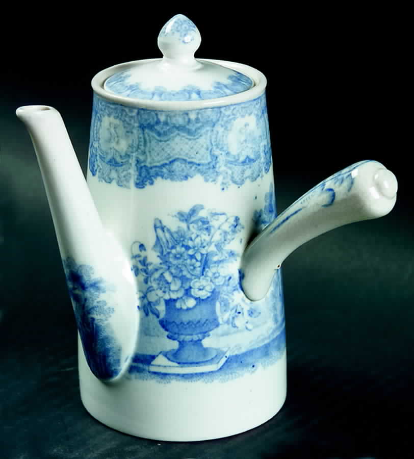 Seasons Blue Individual Chocolate Pot & Lid by Spode-1