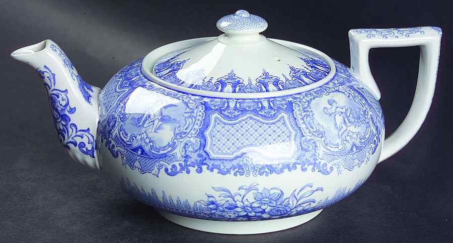 Seasons Blue Mini Teapot & Lid by Spode-1