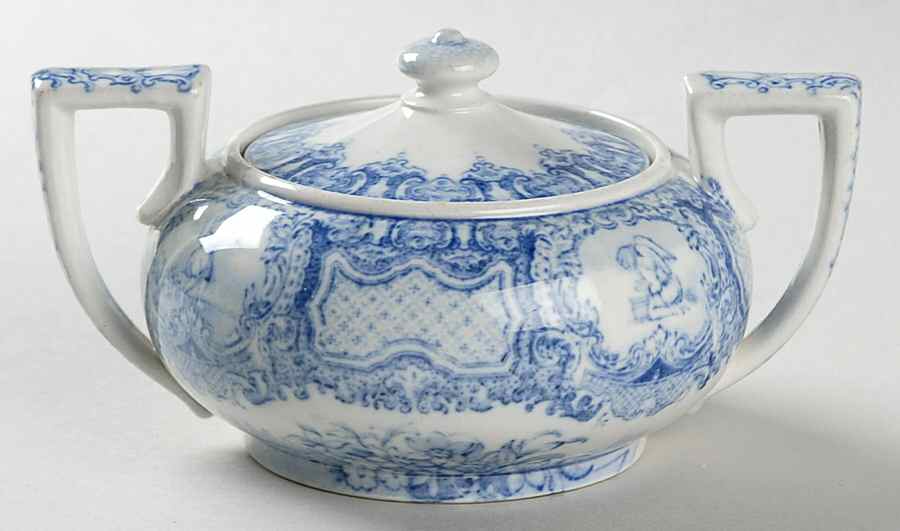 Seasons Blue Mini Sugar Bowl & Lid by Spode-1