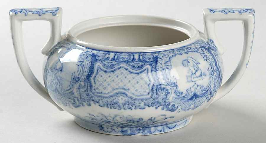 Seasons Blue Mini Sugar Bowl No Lid by Spode-1
