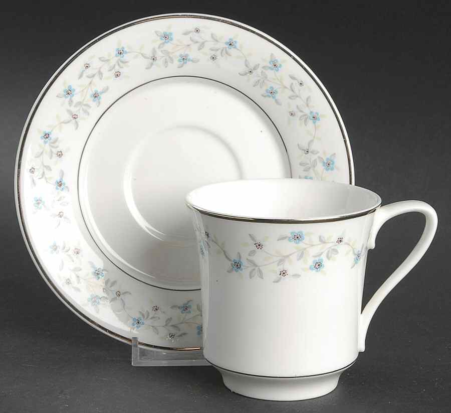 Serena Flat Cup & Saucer Set by Spode-1