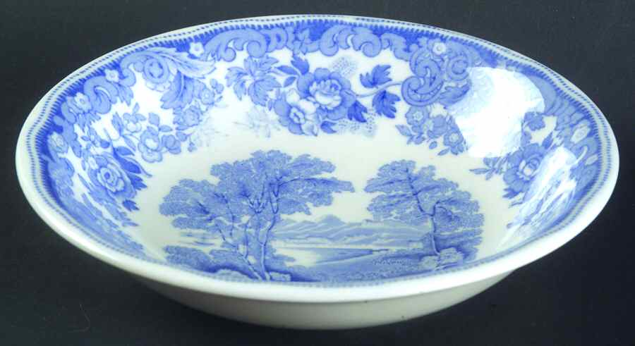 Severn Blue Coupe Cereal Bowl by Spode-1