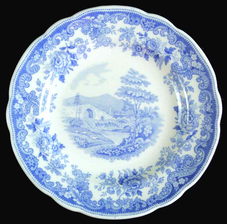 Severn Blue Bread & Butter Plate by Spode-1