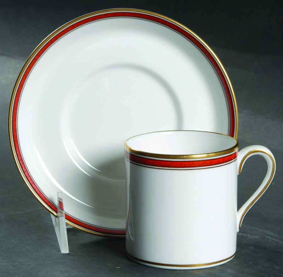 Seville Flat Demitasse Cup & Saucer Set by Spode-1