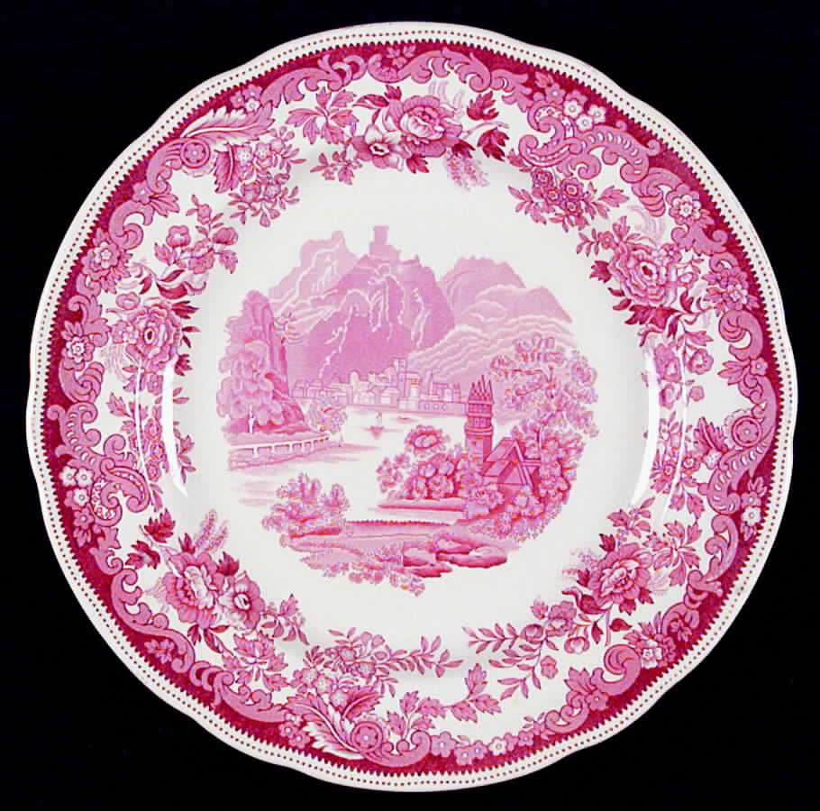 Severn Red Luncheon Plate by Spode-1