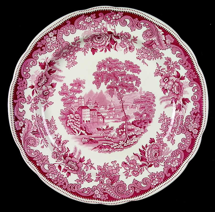 Severn Red Dinner Plate by Spode-1