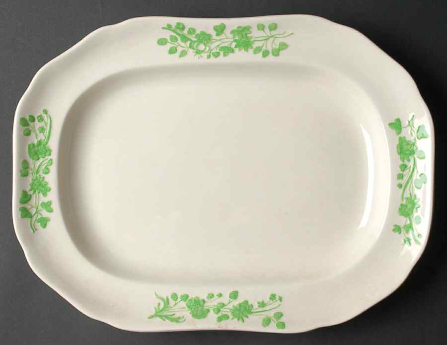 Shamrock 12" Oval Serving Platter by Spode-1