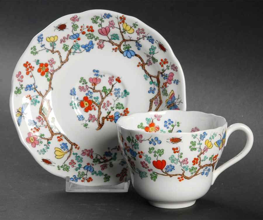Shanghai Flat Cup & Saucer Set by Spode-1